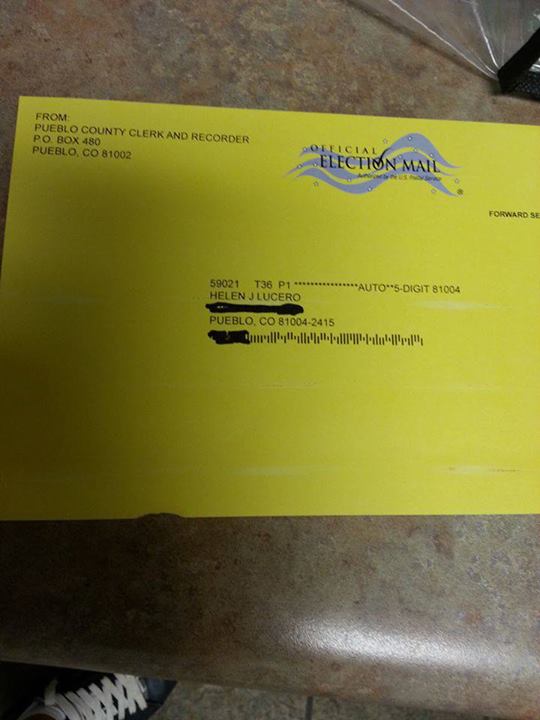 ELECTION INTEGRITY: Pueblo Clerk Sends Voter ID Card To Deceased Woman