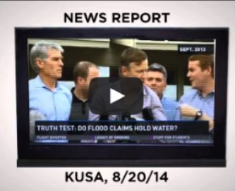 Peak Feed: Gardner Takes Udall to Task for Politicizing Floods in New Ad