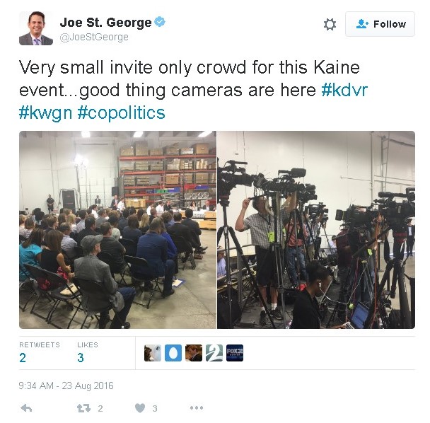 INVITE ONLY: Kaine Only Wants to Talk to Some Small Business Owners