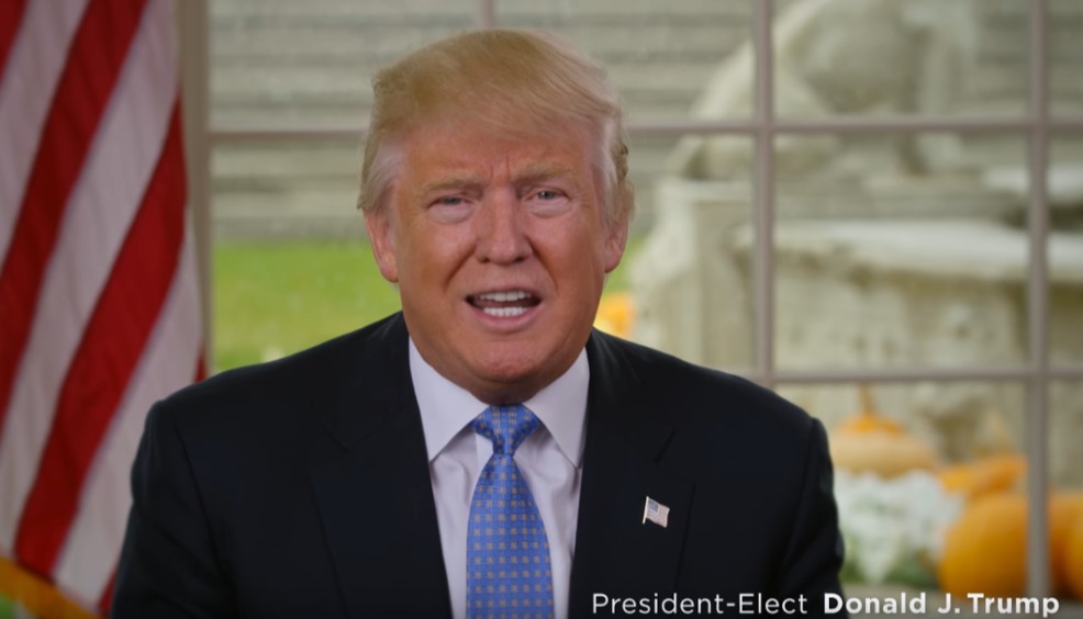 HAPPY THANKSGIVING: A Thanksgiving Message from President-Elect Donald Trump