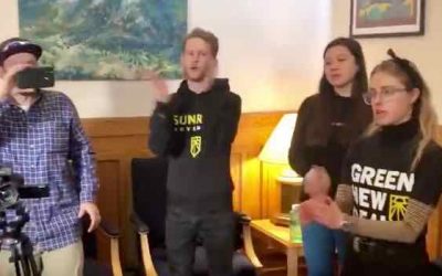 NOT SO GREEN: Sunrise Movement Disrupts Polis’s Office