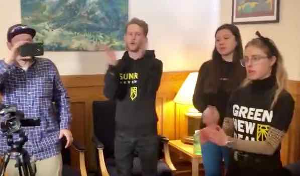 NOT SO GREEN: Sunrise Movement Disrupts Polis’s Office