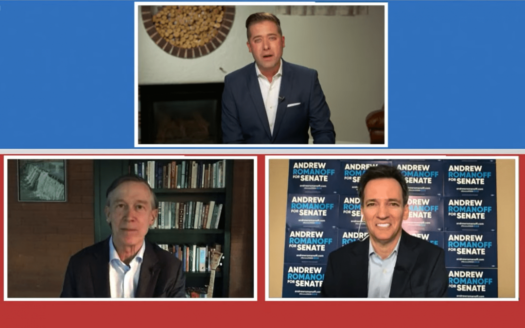 Hickenlooper, Romanoff clash in first debate