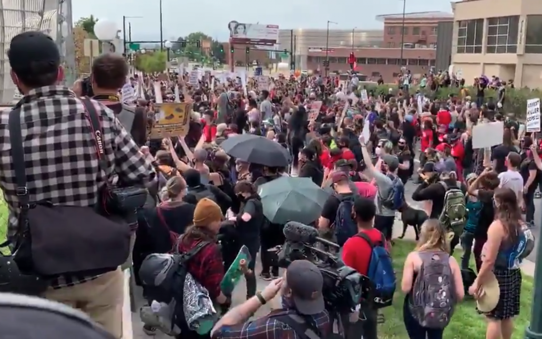 Protestors protesting arrest of protestors broke Polis’s pandemic rules
