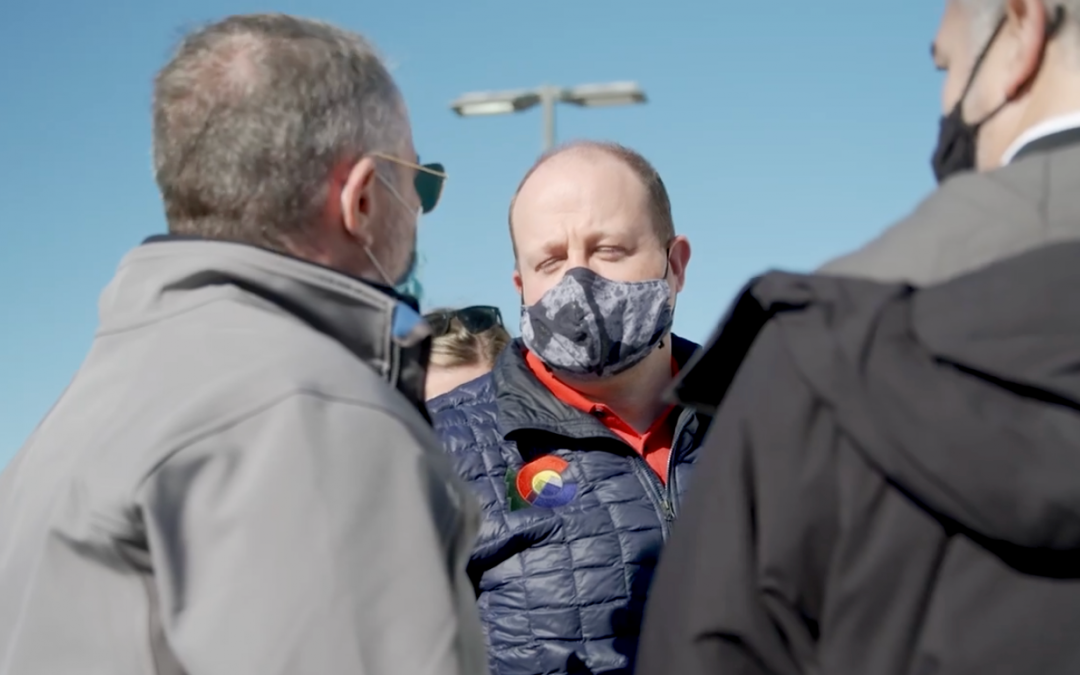 So much for science. Social distancing doesn’t apply to Polis.