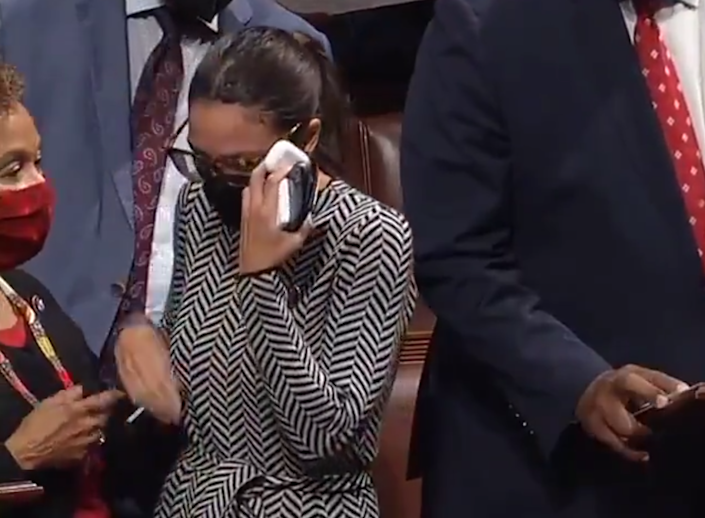 House votes to support Israel, AOC bursts into tears