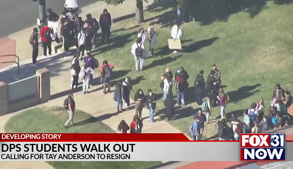 Hundreds of Denver high school students walk out, demand Tay Anderson resign
