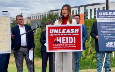 Ganahl pledges to revoke Polis’s gas and delivery fees and pave the damn roads