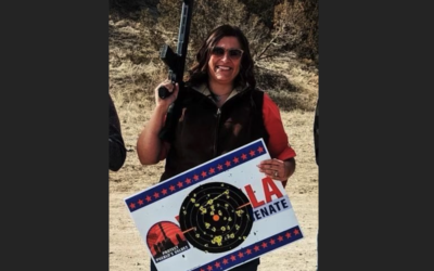 Where’s the media outrage? Democrat chair shoots up sign of husband’s political opponent