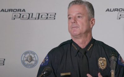 Aurora police chief holds press conference on arrest linked to viral video